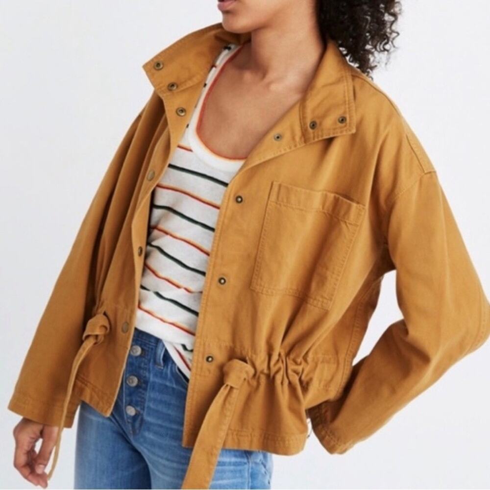 Madewell Southlake Military Jacket Honey brown size small